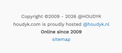 Sitemap in footer